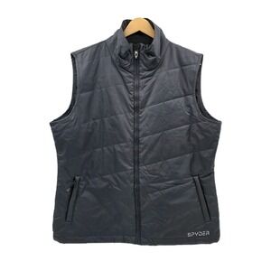 Spyder Icon Vest Womens 12 Gray Insulator Lightweight Hiking Running Outdoors